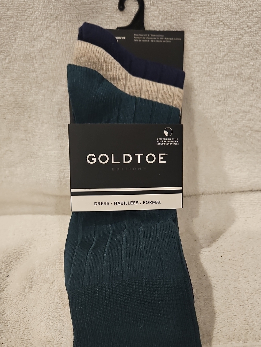 GOLD TOE 3 PACK DRESS SOCKS